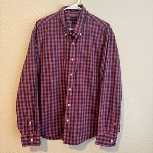 J. Crew large gingham Buttonup Performance Slim Untucked